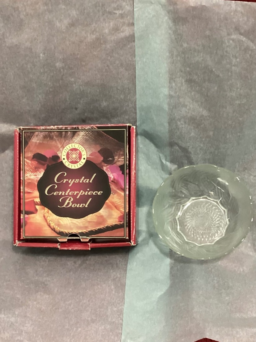 Collector’s Crystal Centerpiece Bowl